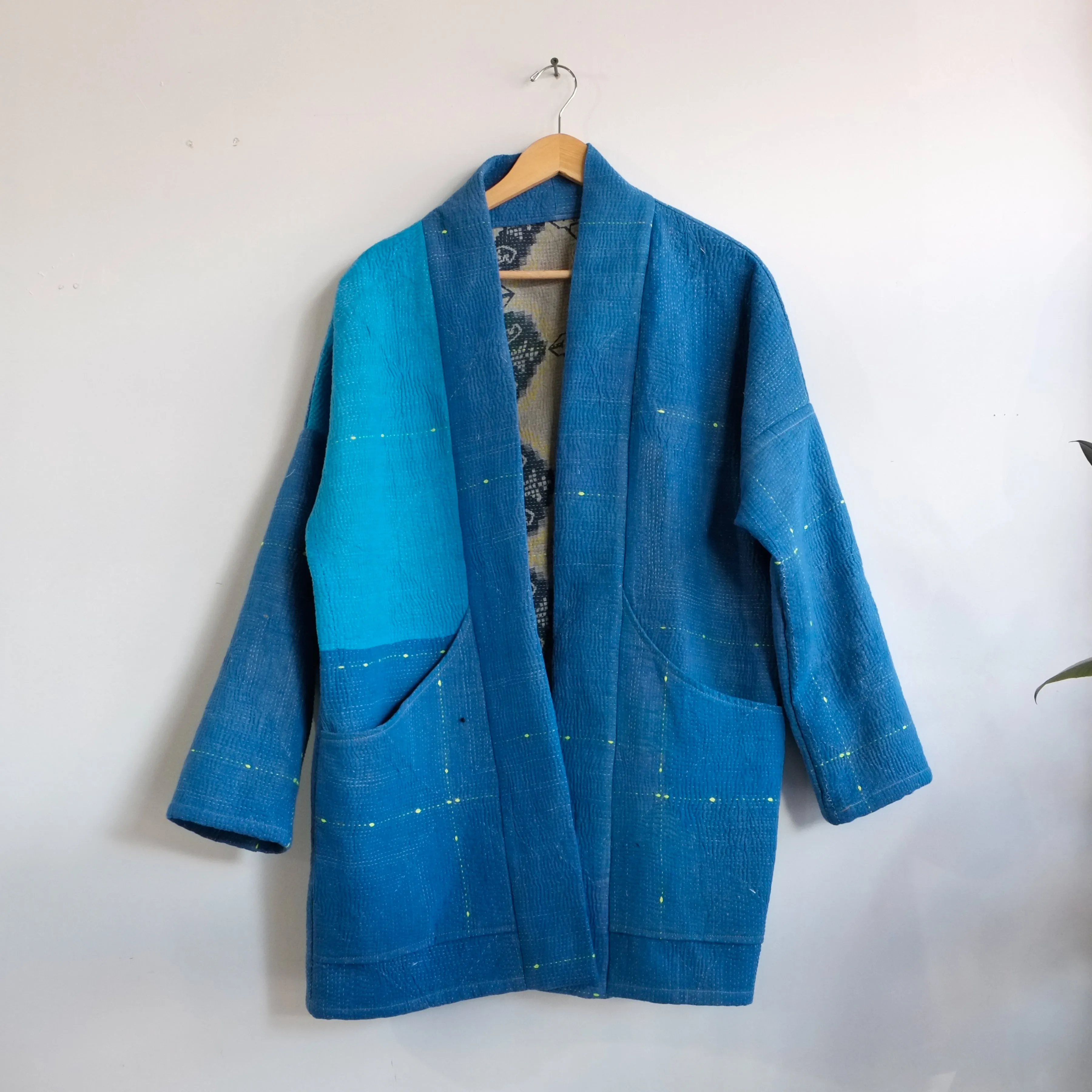 S Blue with Neon Embroidery Anoushka Jacket LL075