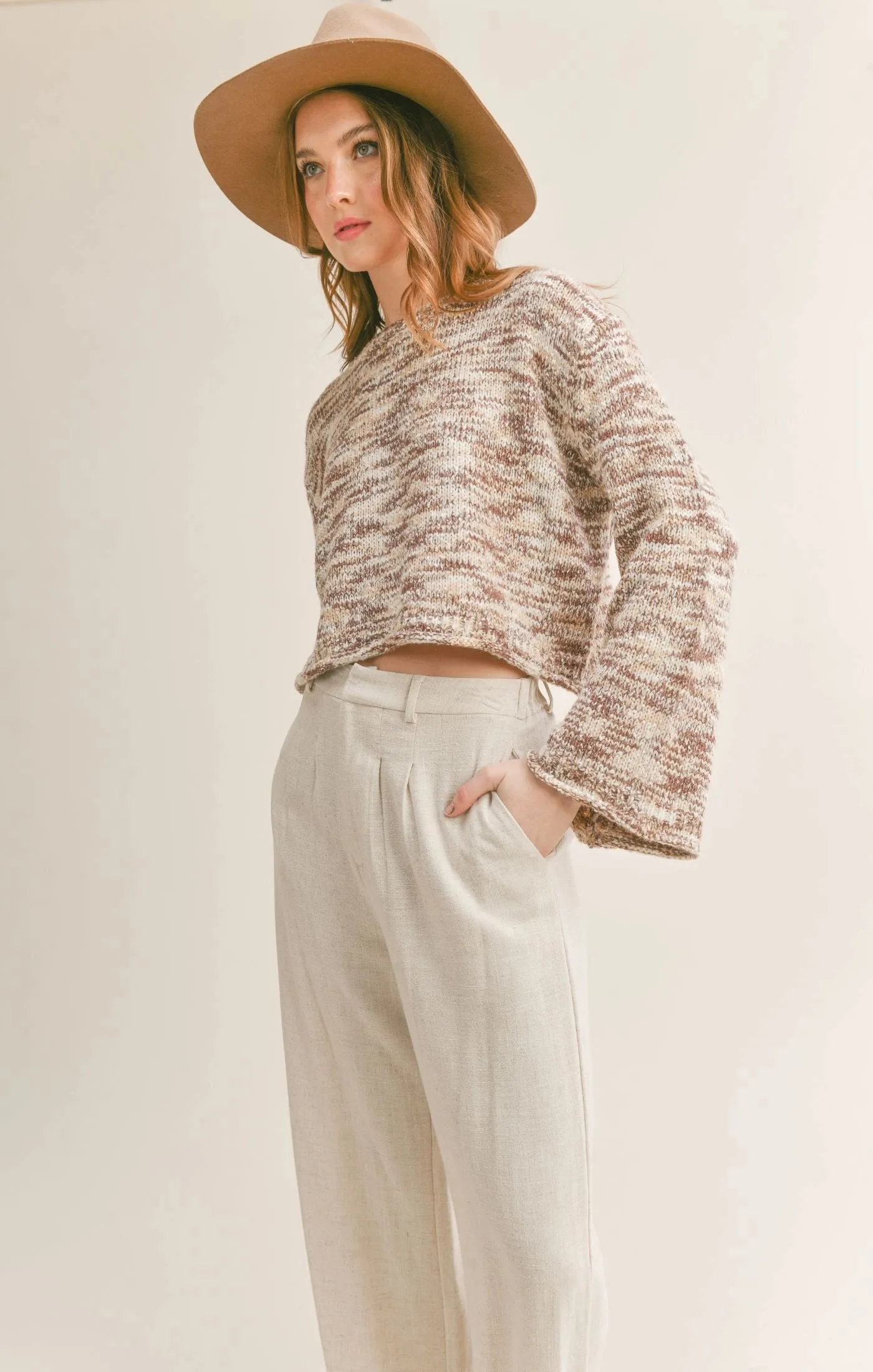 Sadie & Sage Gabriella Bell Sleeve Sweater