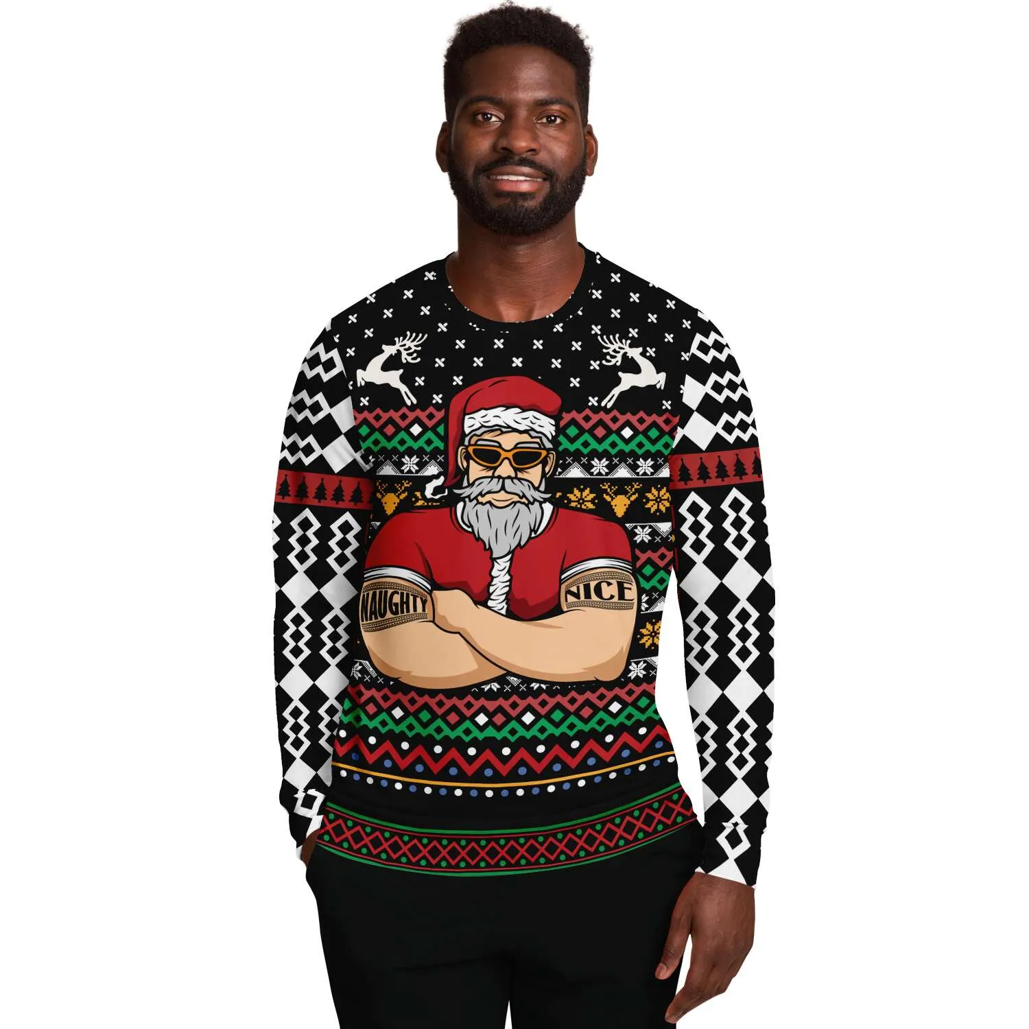 Santa Bouncer Ugly Christmas Sweater