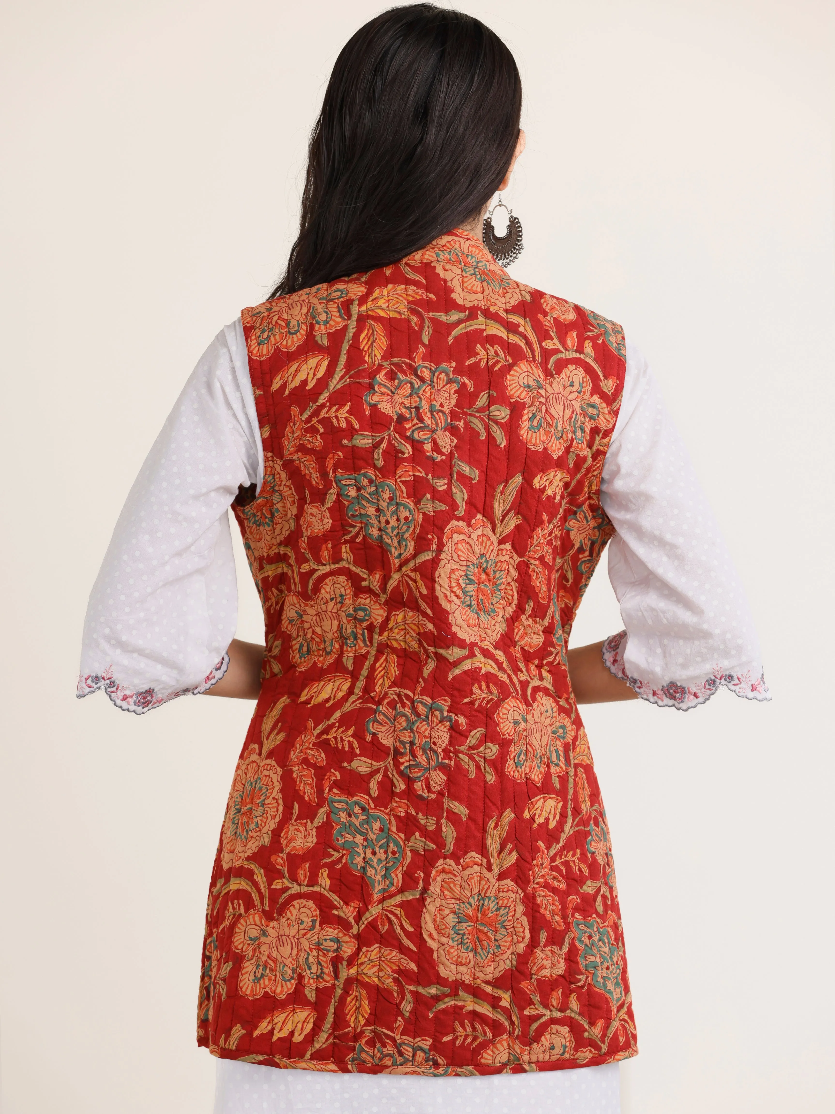 Shishir Rimjhim Quilted Reversible Sleeveless Jacket