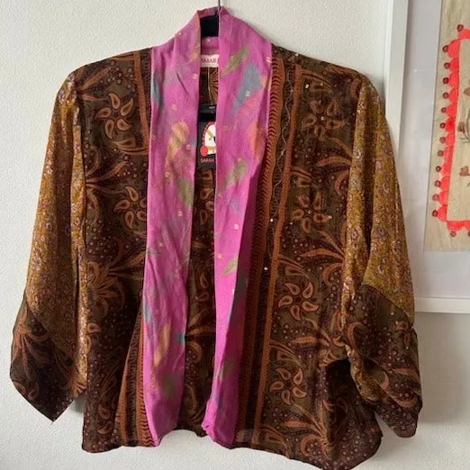 Short Silk Kimono – Bronze