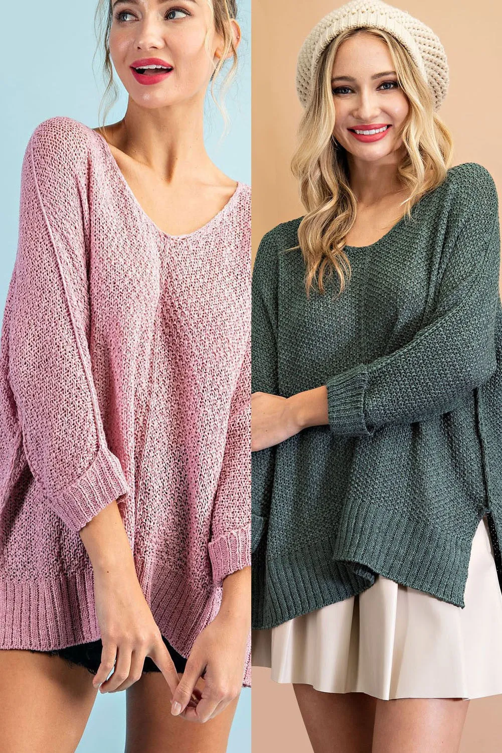 Slouchy Knit Sweater