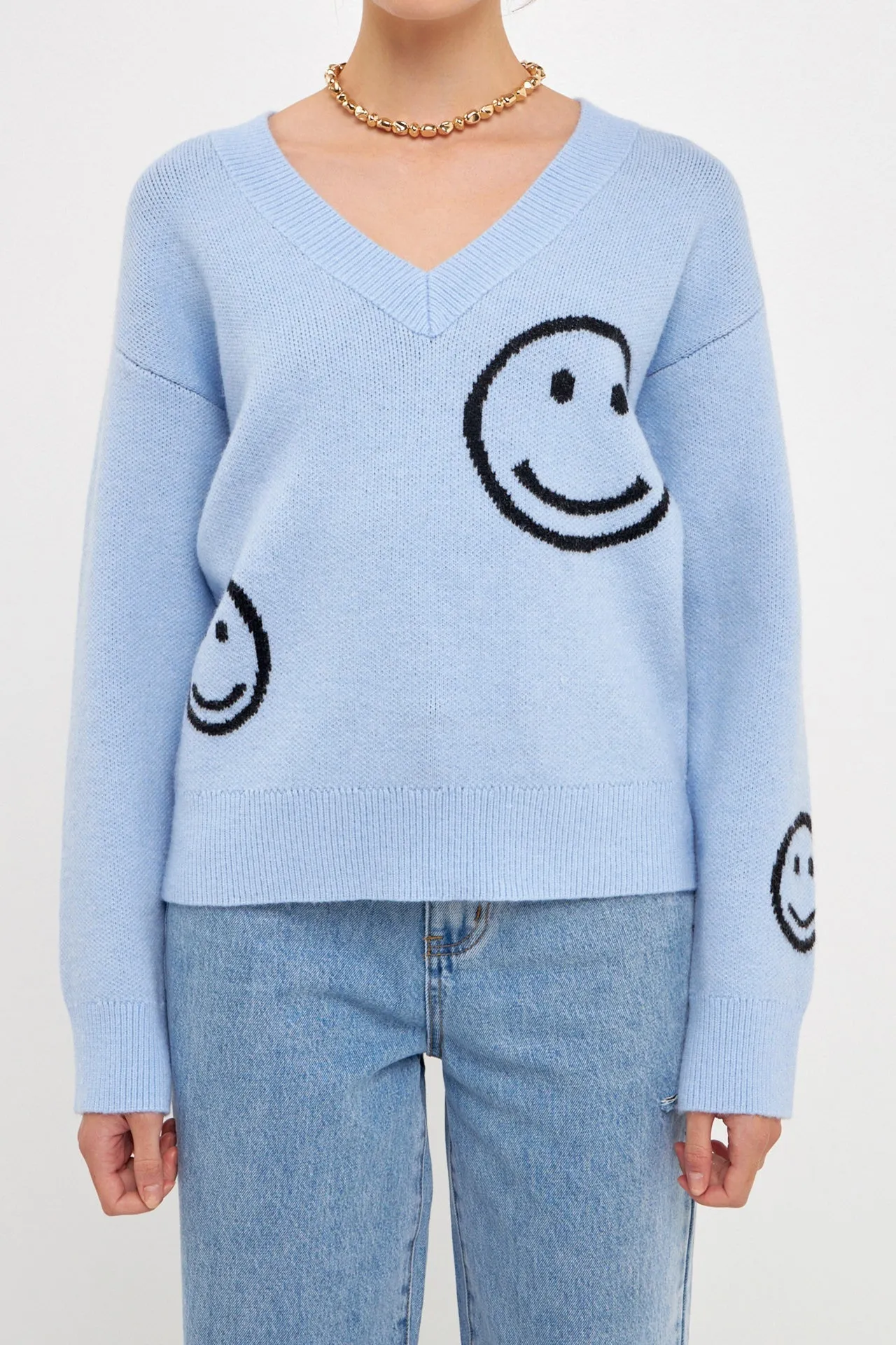 Smile Long Sleeve Sweater