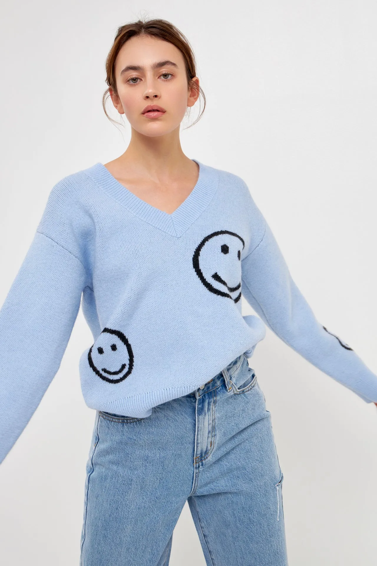 Smile Long Sleeve Sweater