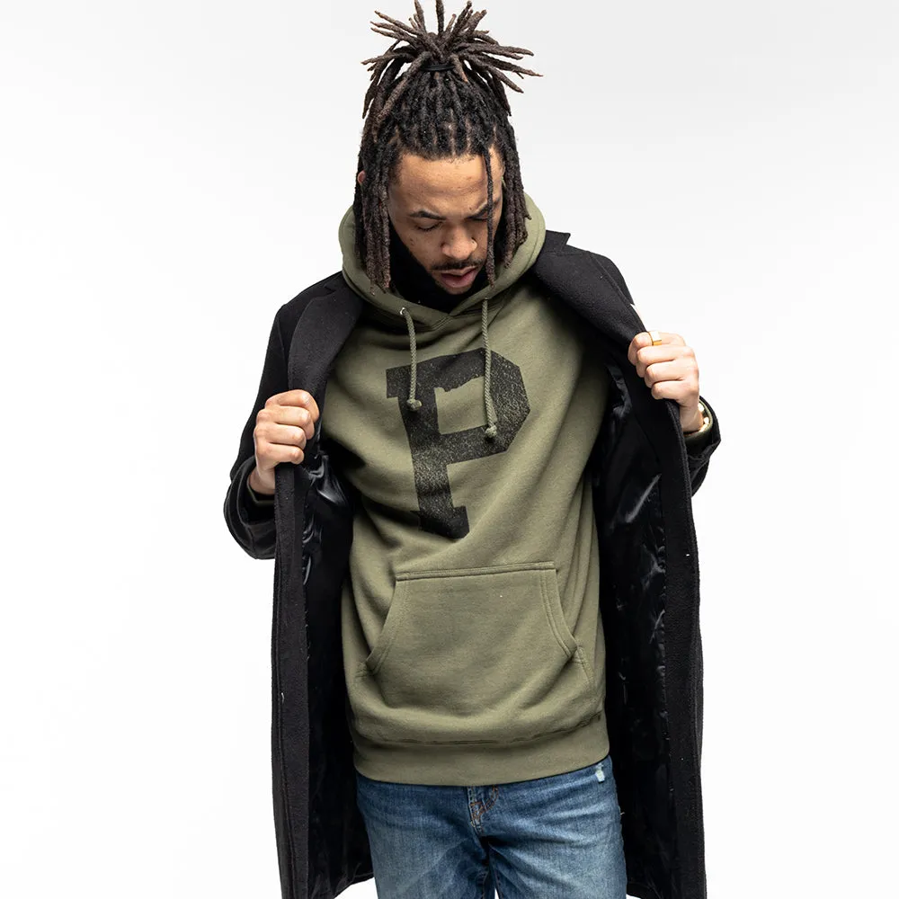 Soft-Blend "P" Hoodie - Olive