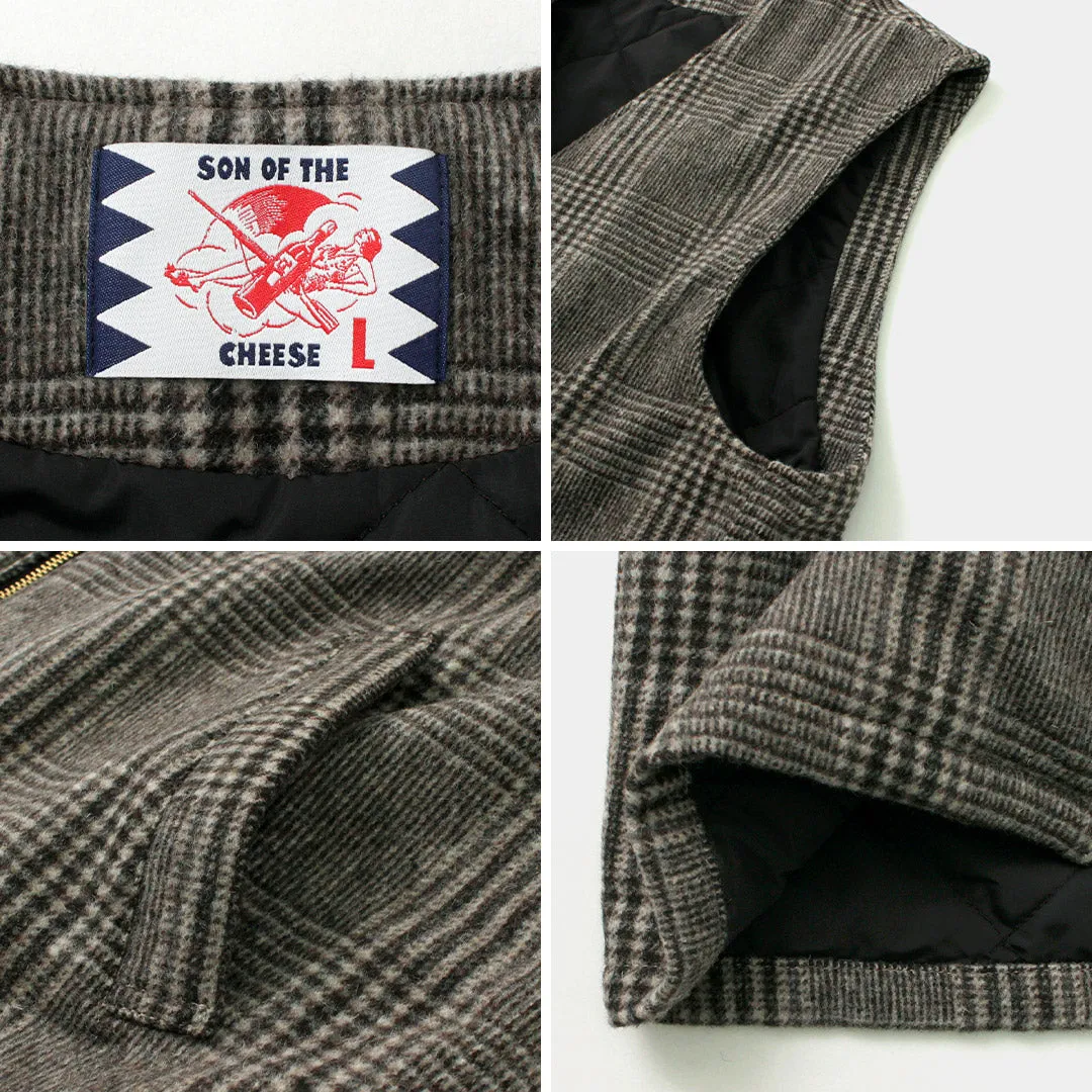 SON OF THE CHEESE / Check Wool Vest