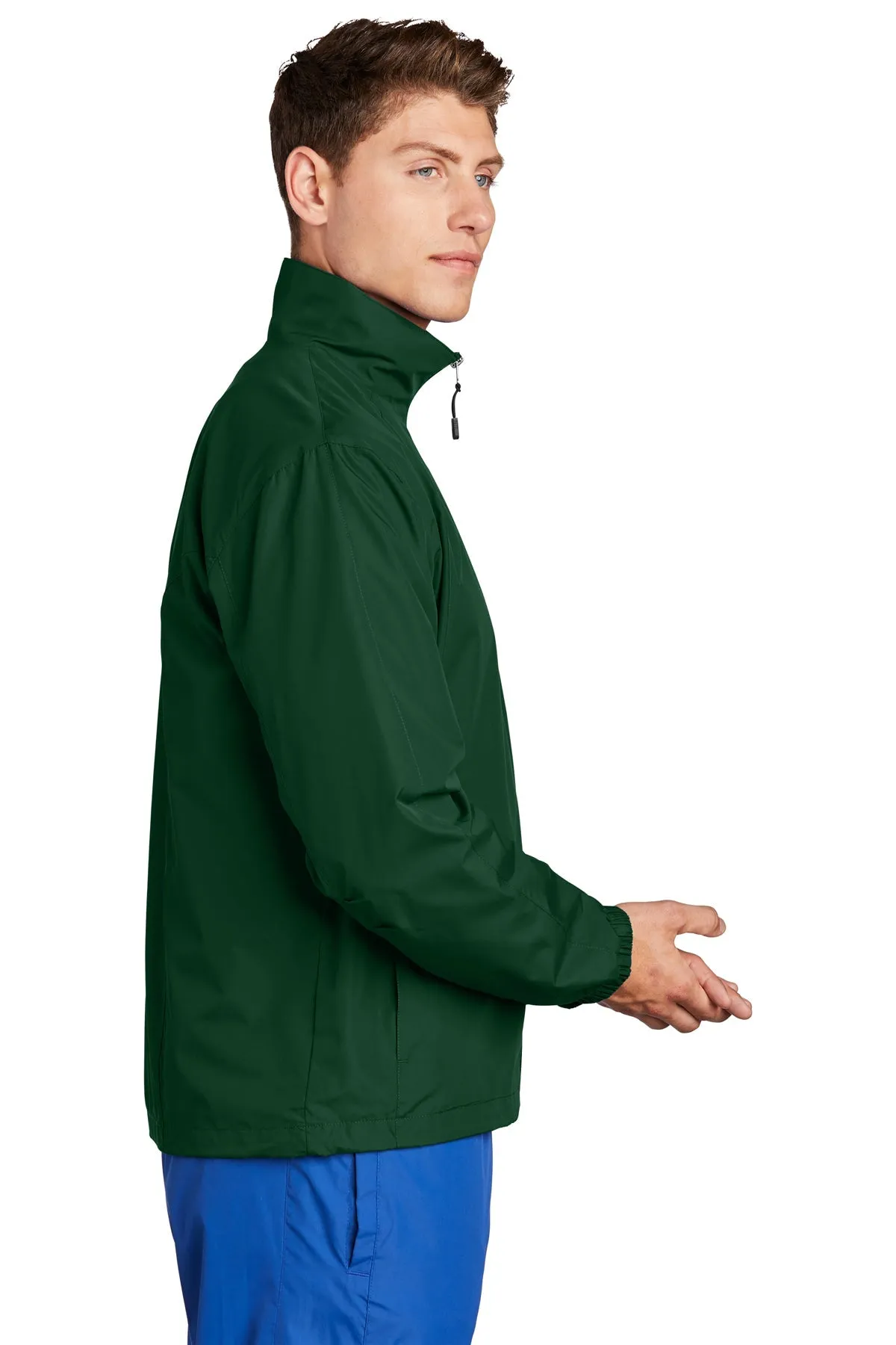 Sport-Tek Full-Zip Custom Wind Jackets, Forest Green