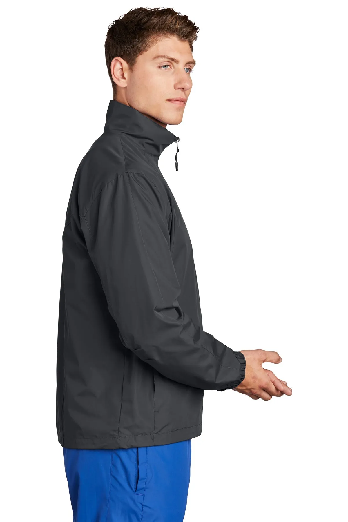 Sport-Tek Full-Zip Custom Wind Jackets, Graphite Grey