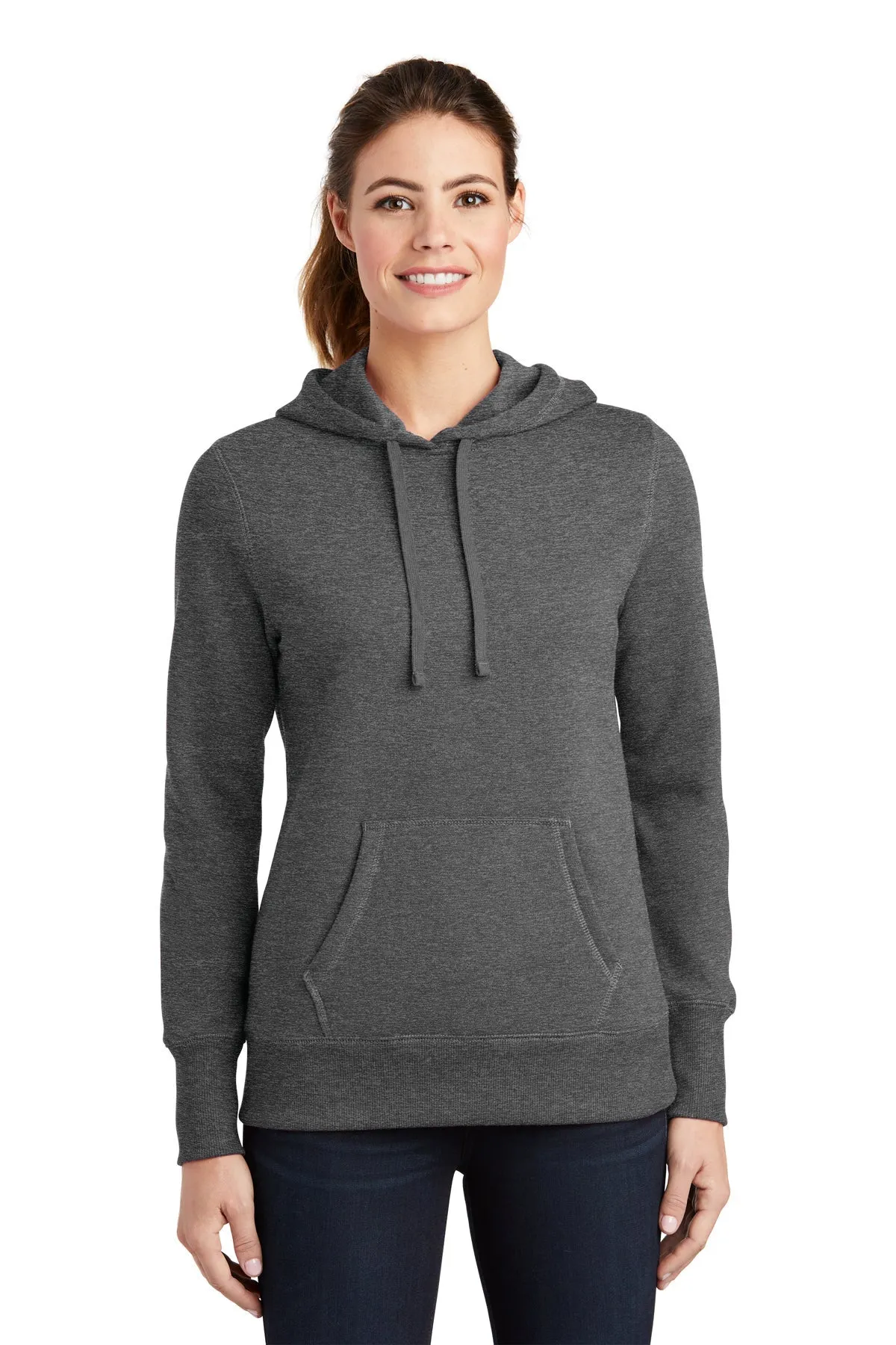 Sport-Tek Ladies Pullover Custom Hooded Sweatshirts, Vintage Heather