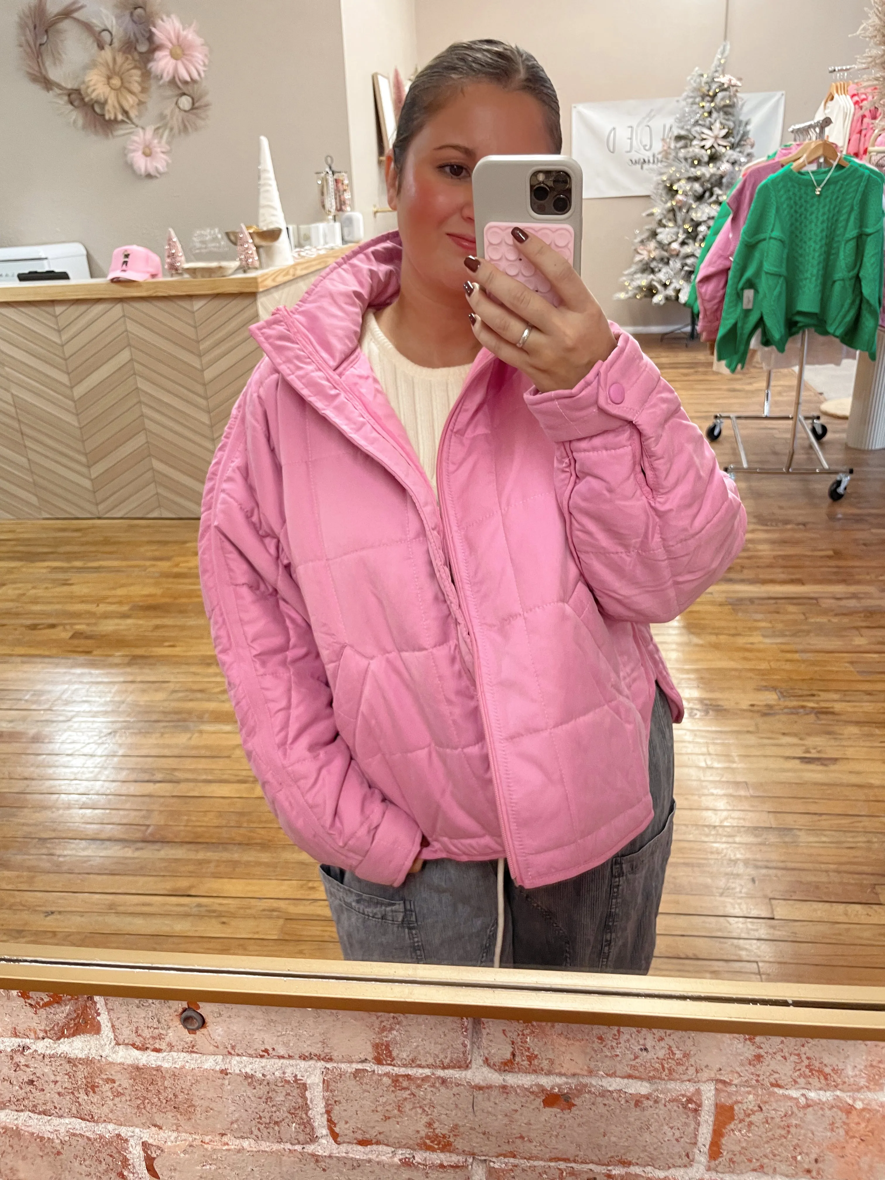 Stand Out Jacket in Pink