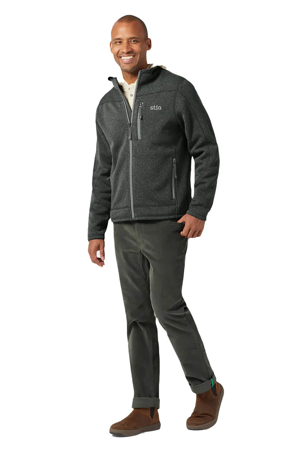 STIO Men's Wilcox Sweater Fleece Jacket, Abyss Heather