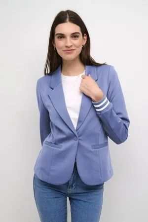 STRIPED CUFF SPORTY INDIGO BLAZER