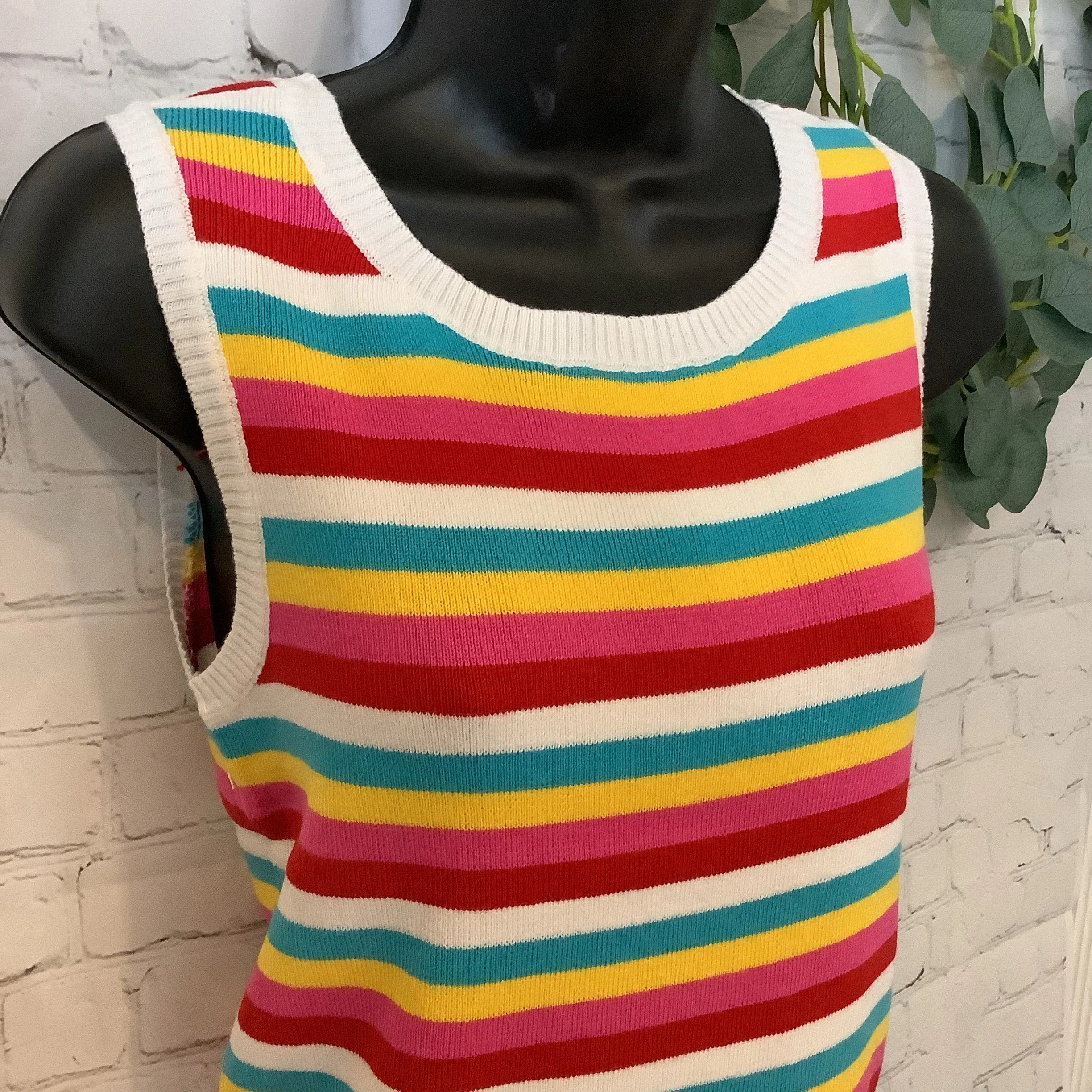 Striped Sweater Tank | eesome