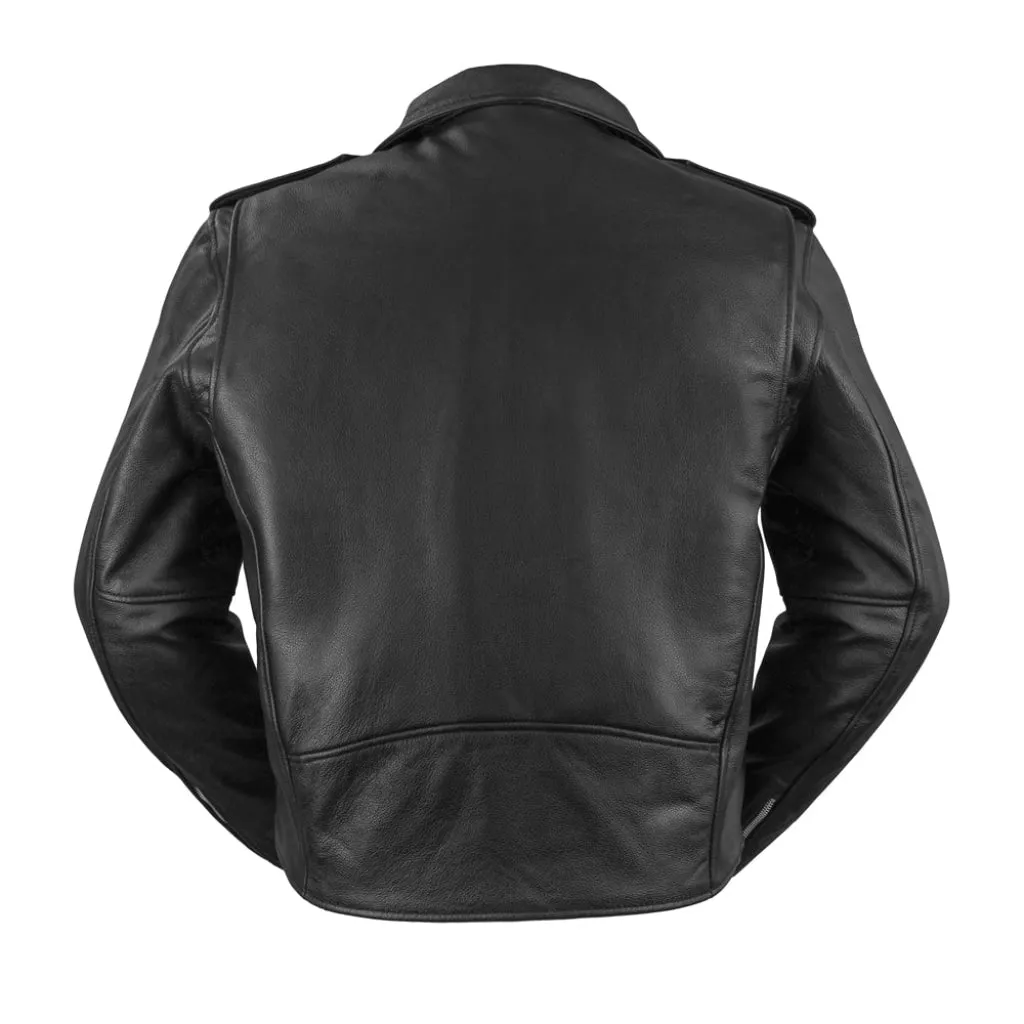 Superstar Men's Motorcycle Leather Jacket  - Extreme Biker Leather