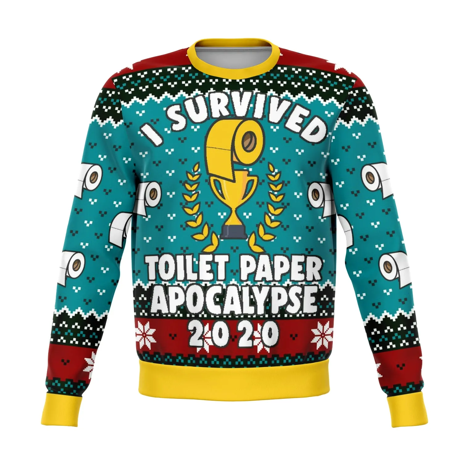 Survived 2020 Apocalypse Ugly Christmas Sweater