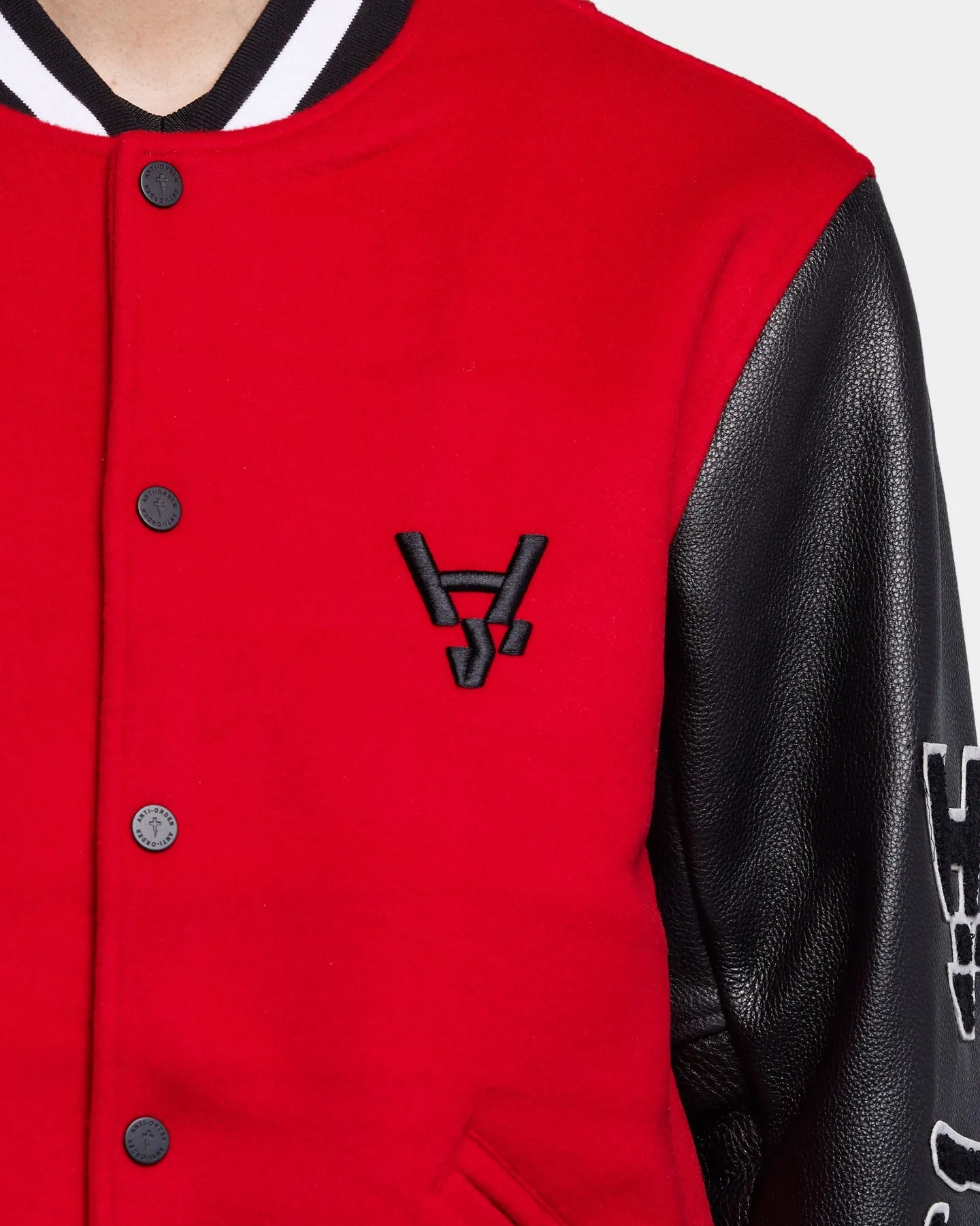 The Anti Order Chicvgo Varsity Jacket Red/White/Black