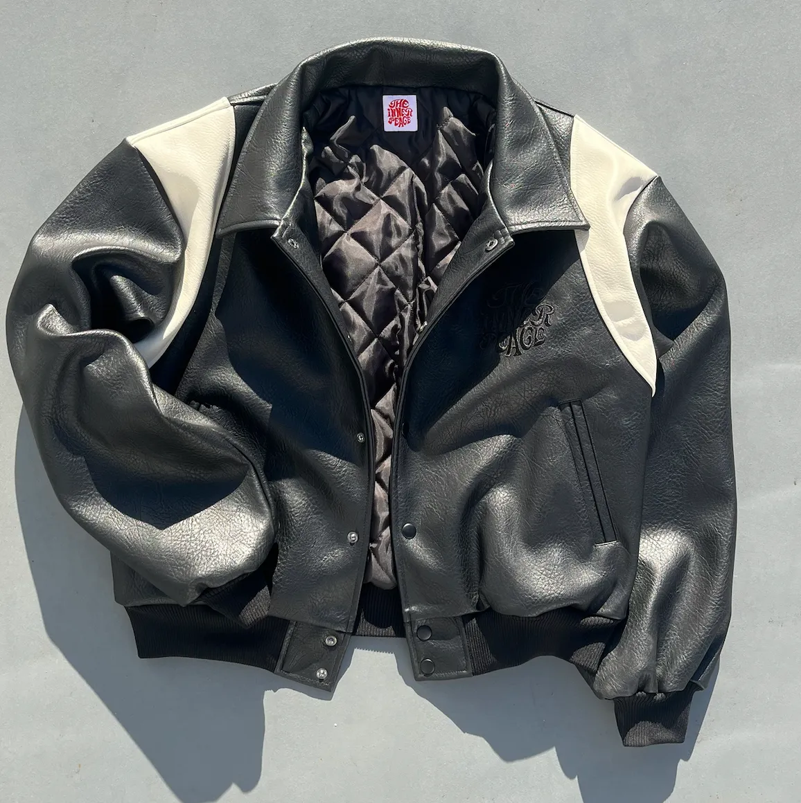 the inner peace quilted leather jacket