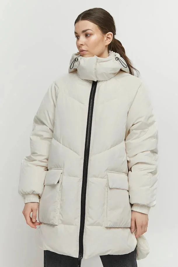 The Kae Puffer Coat - Birch - PLUS