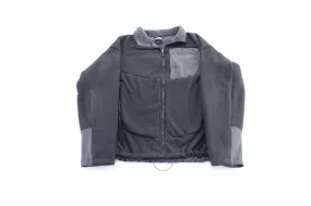 The North Face Logo Black Fleece Zip Up Jacket