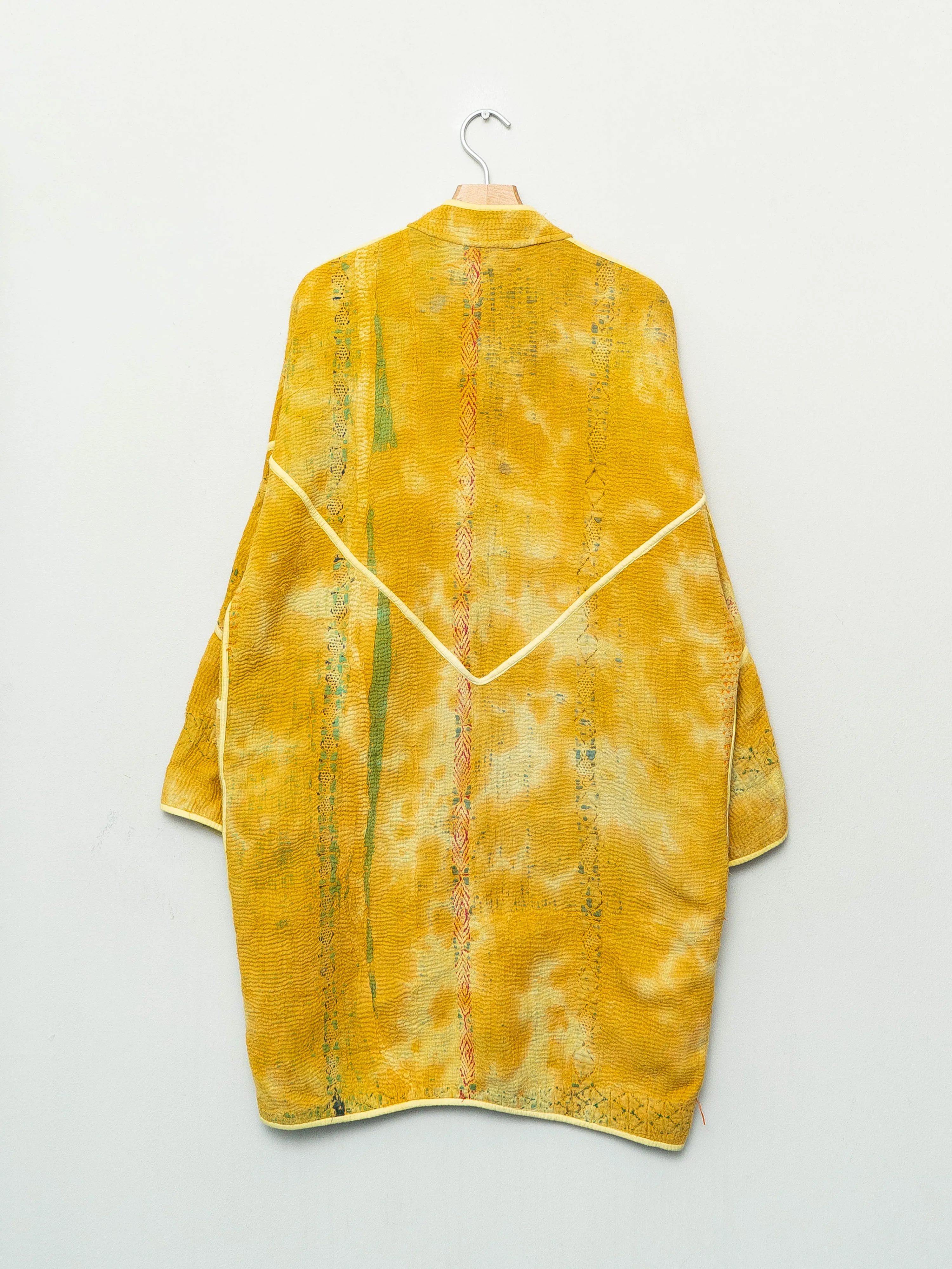 The Sai Quilted Plant Dyed Kantha Coat