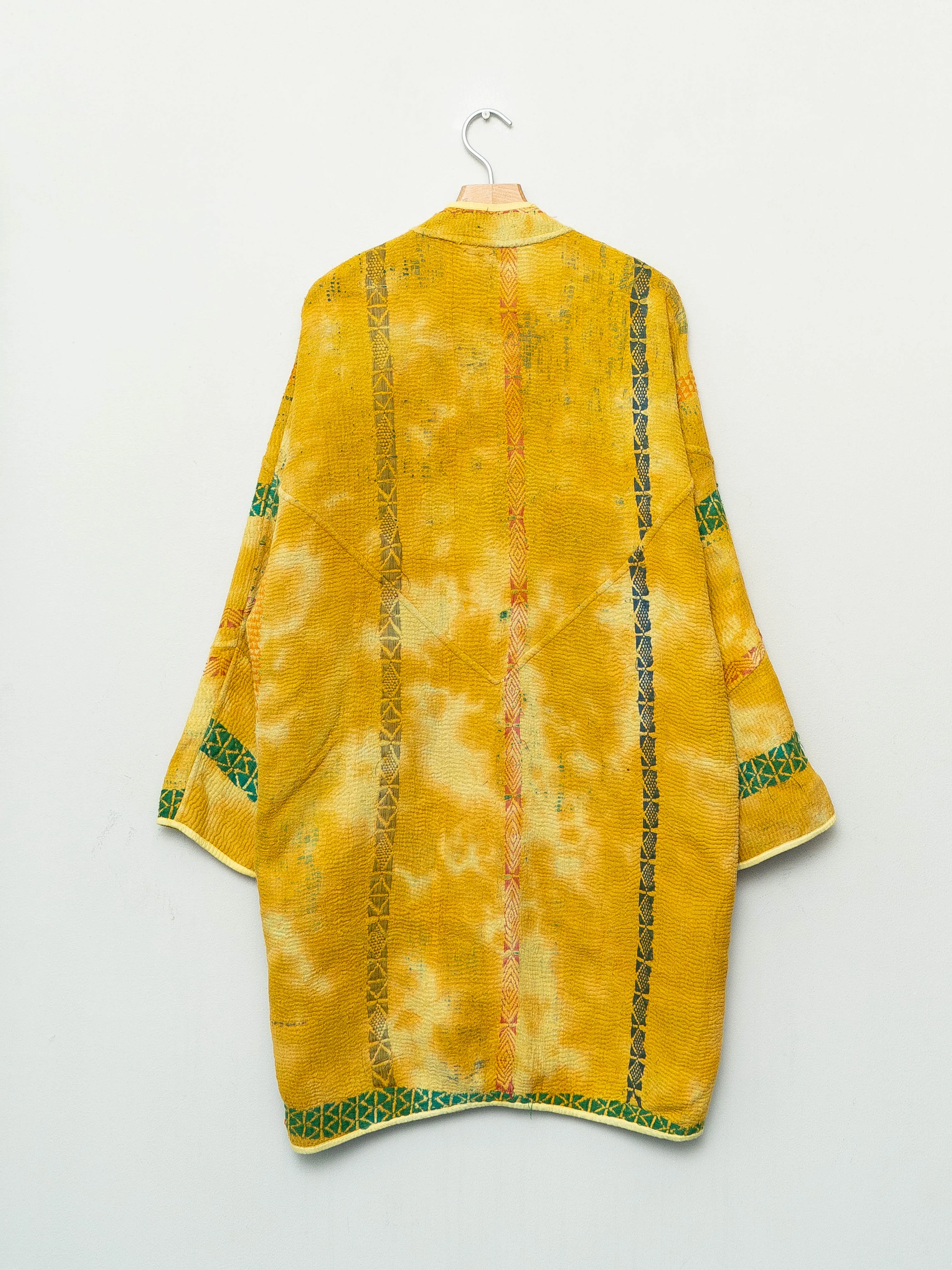 The Sai Quilted Plant Dyed Kantha Coat