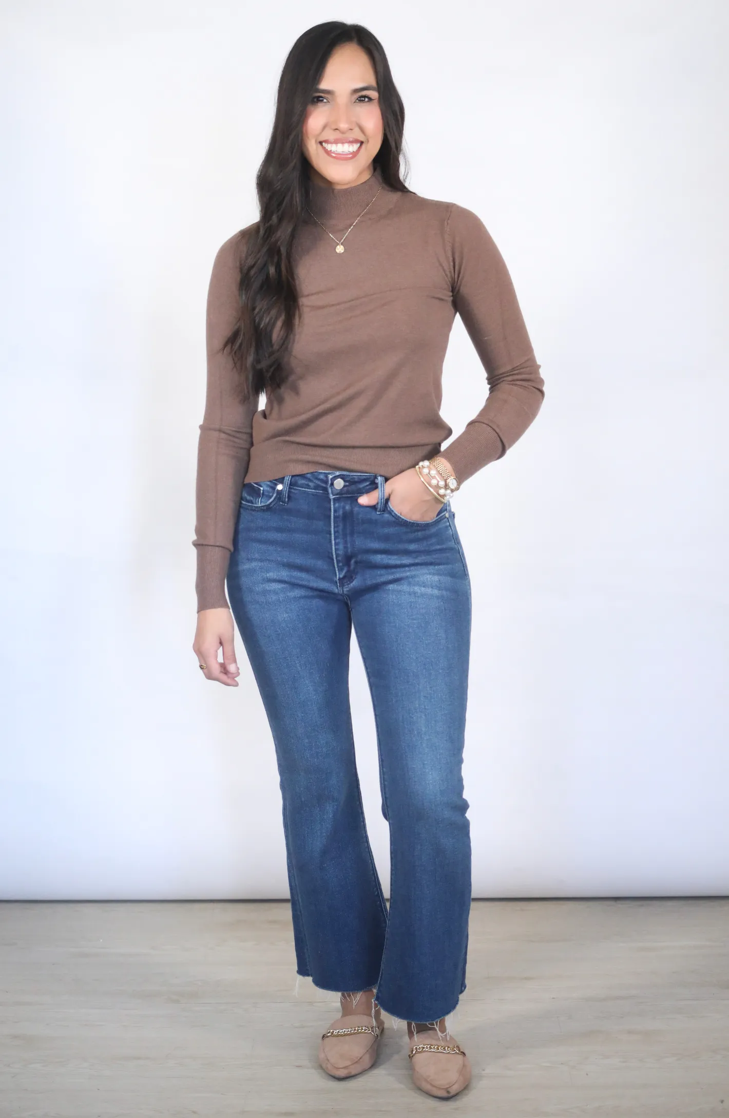 The Winter Mock Neck Sweater- 2 Colors