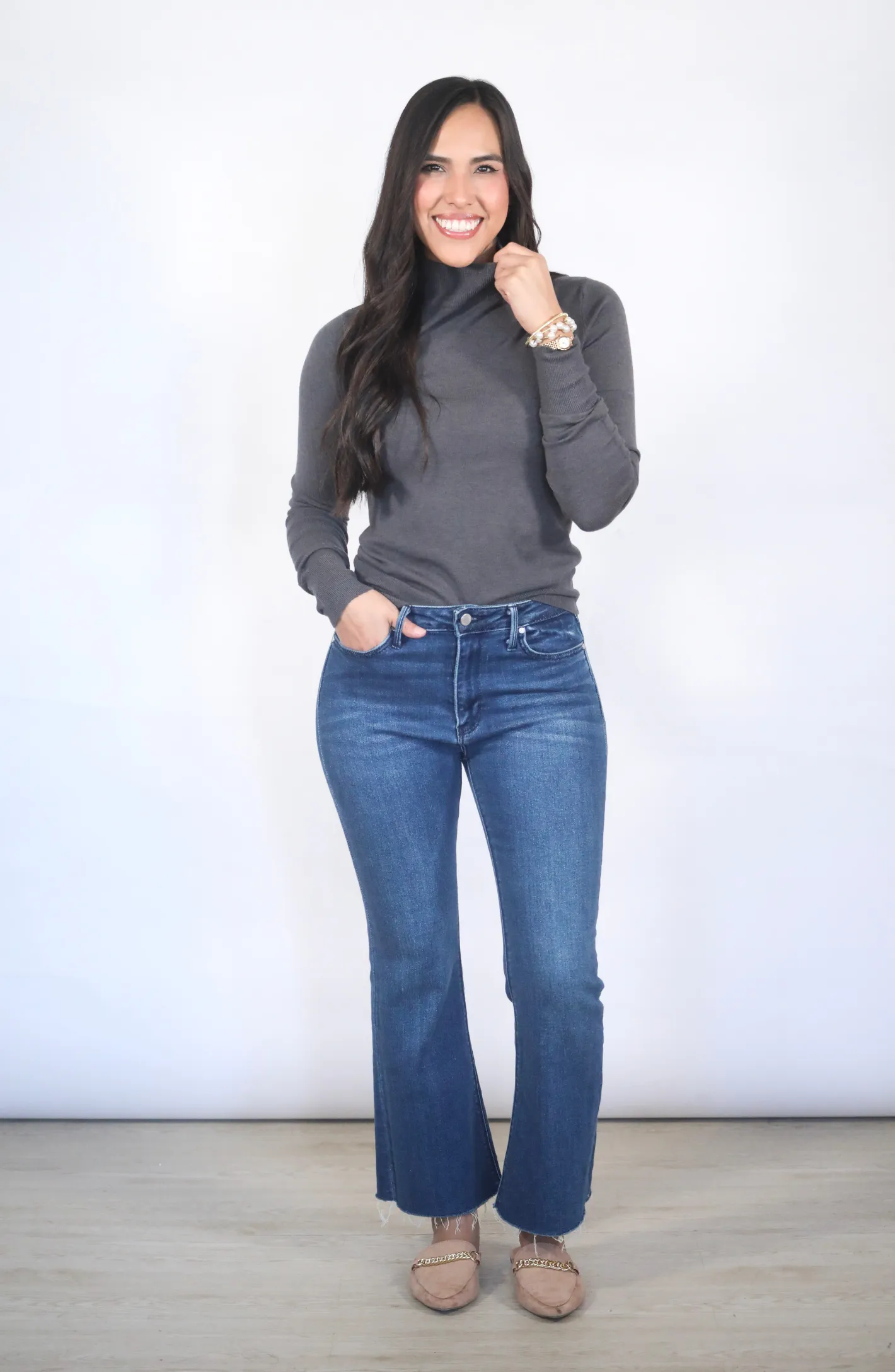 The Winter Mock Neck Sweater- 2 Colors