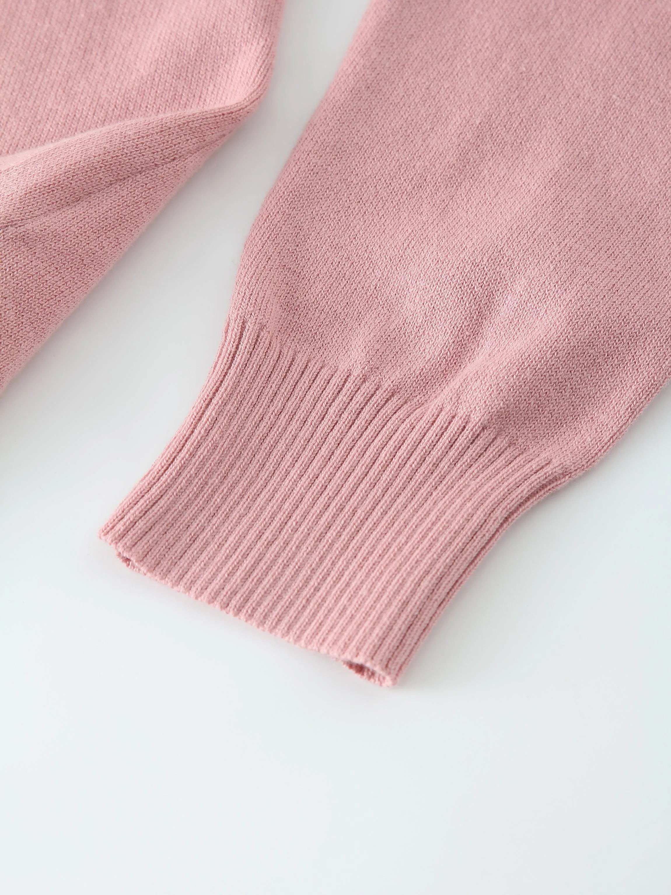 Thin Knit Crew Sweater-Pink