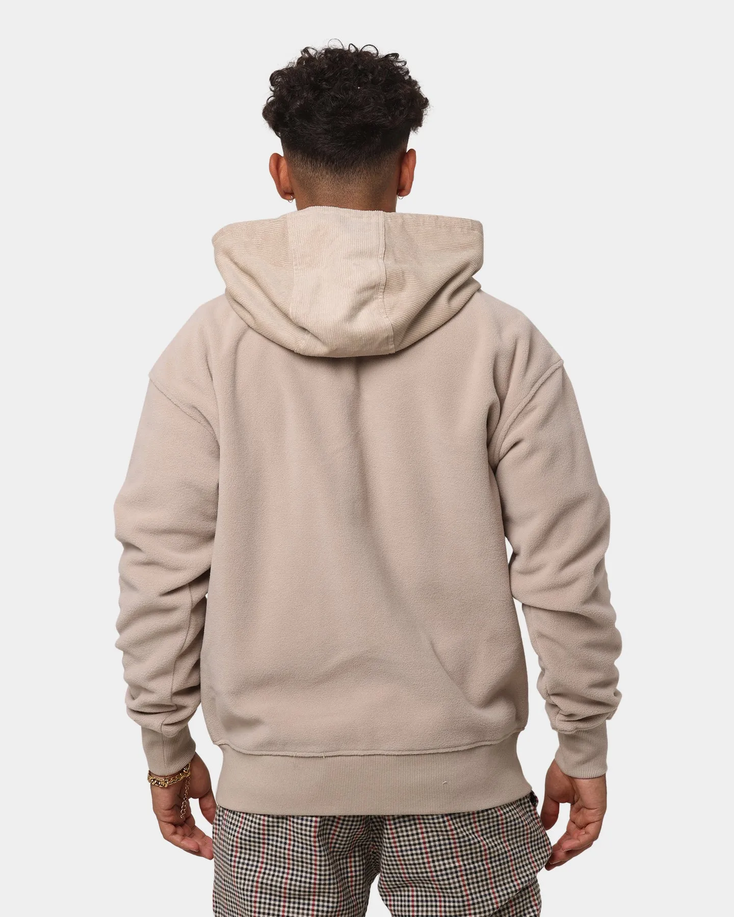 Tommy Jeans Mix Zip Thru Hoodie Soft Beige