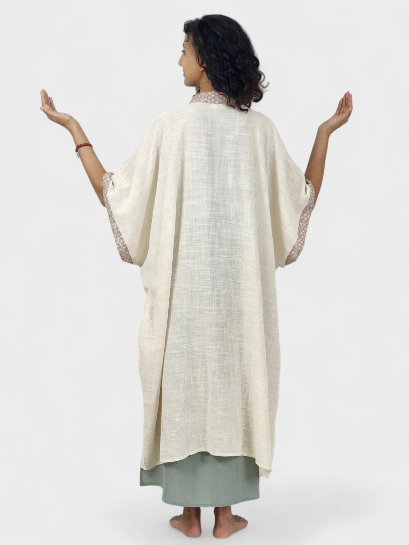 Unisex Flower of Life Organic Cotton Kimono