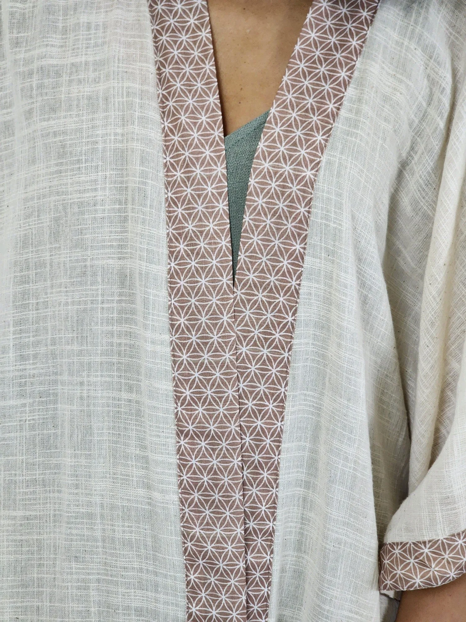 Unisex Flower of Life Organic Cotton Kimono