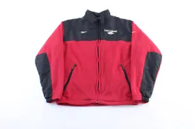 Vintage Reebok Embroidered Logo Arkansas Razorbacks Fleece Zip Up Jacket