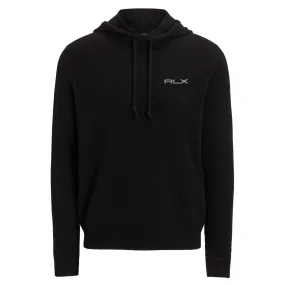 Washable Cashmere Hoodie Polo Black - SS24