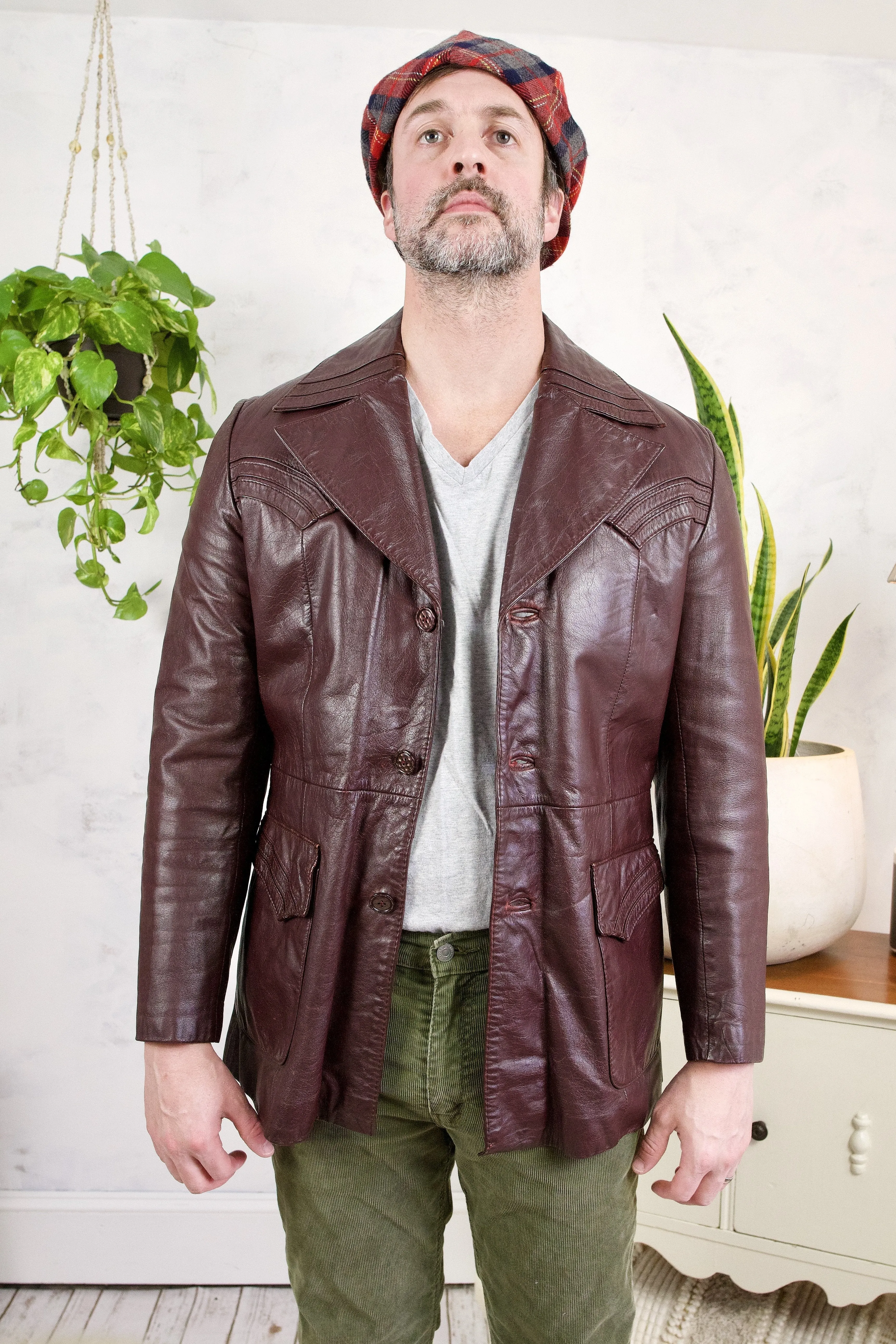 Whiskey Leather Dragster Jacket