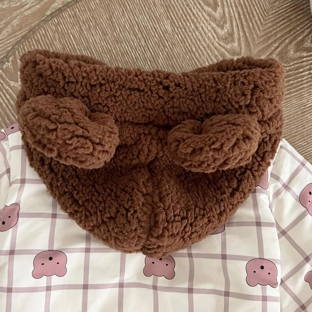 Winter Boys and Girls Baby Cute Bear Quilted Hooded Cotton Jacket Wholesale Baby Clothes