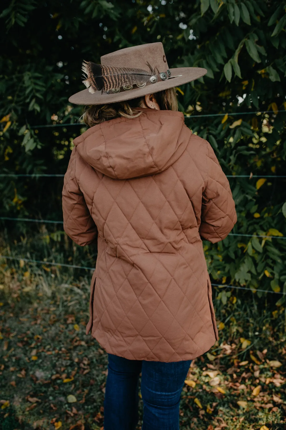 Women's CINCH Brown Quilted Barn Coat (XS-XXL)