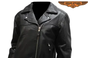 Womens Leather Motorcycle Jacket