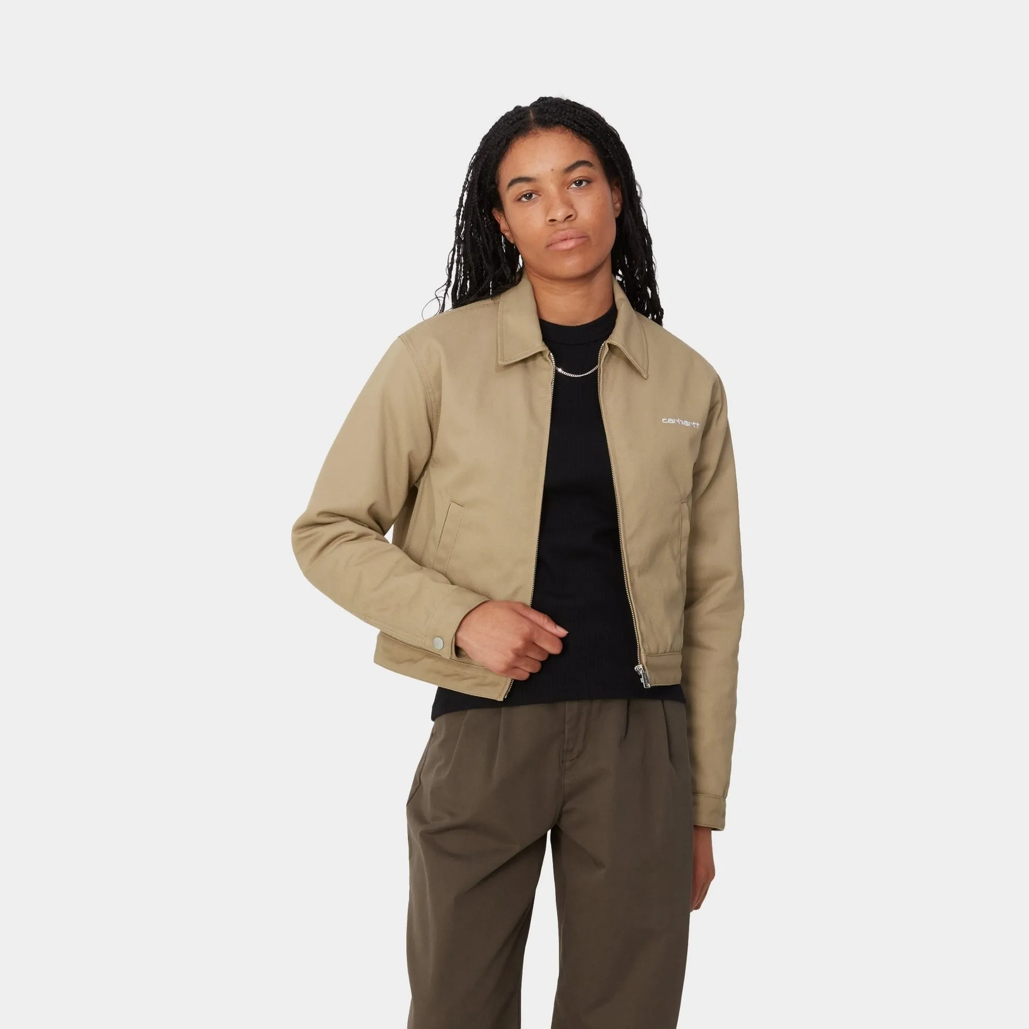 Women’s Module Script Jacket | Leather / White (rigid)