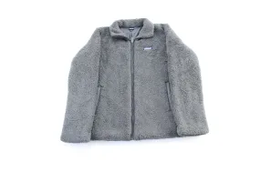 Women's Patagonia Logo Patch Grey Fleece Zip Up Jacket