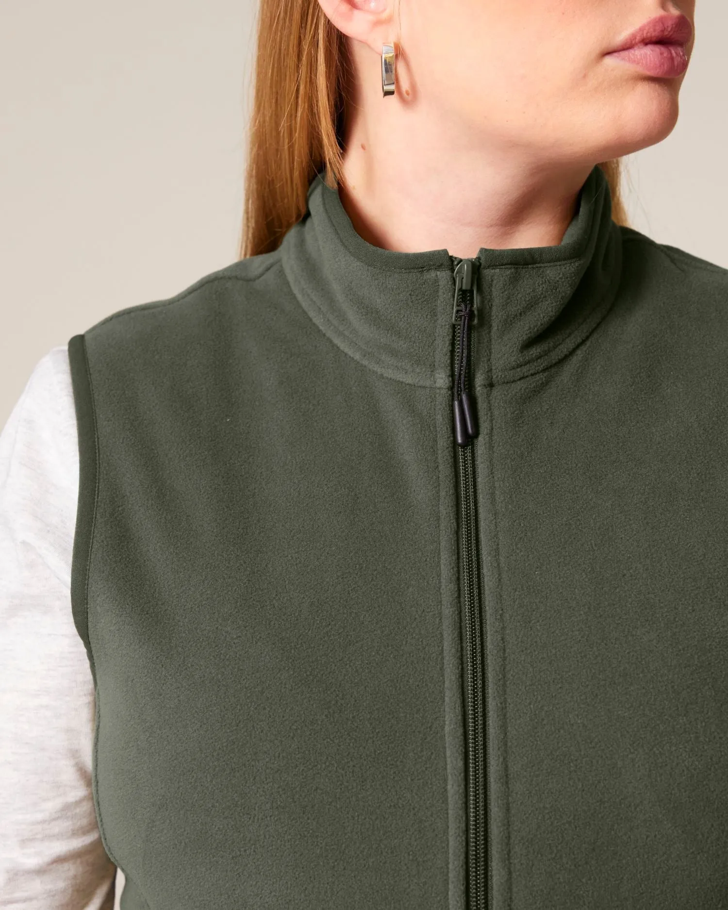 Women’s Recycled Sleeveless Fleece Jacket - 300 GSM | Stella Quester STJW241