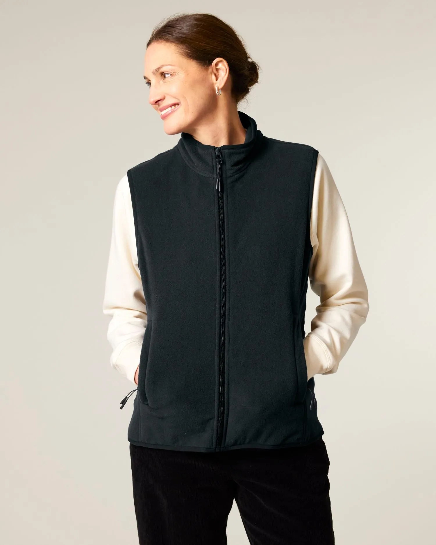 Women’s Recycled Sleeveless Fleece Jacket - 300 GSM | Stella Quester STJW241