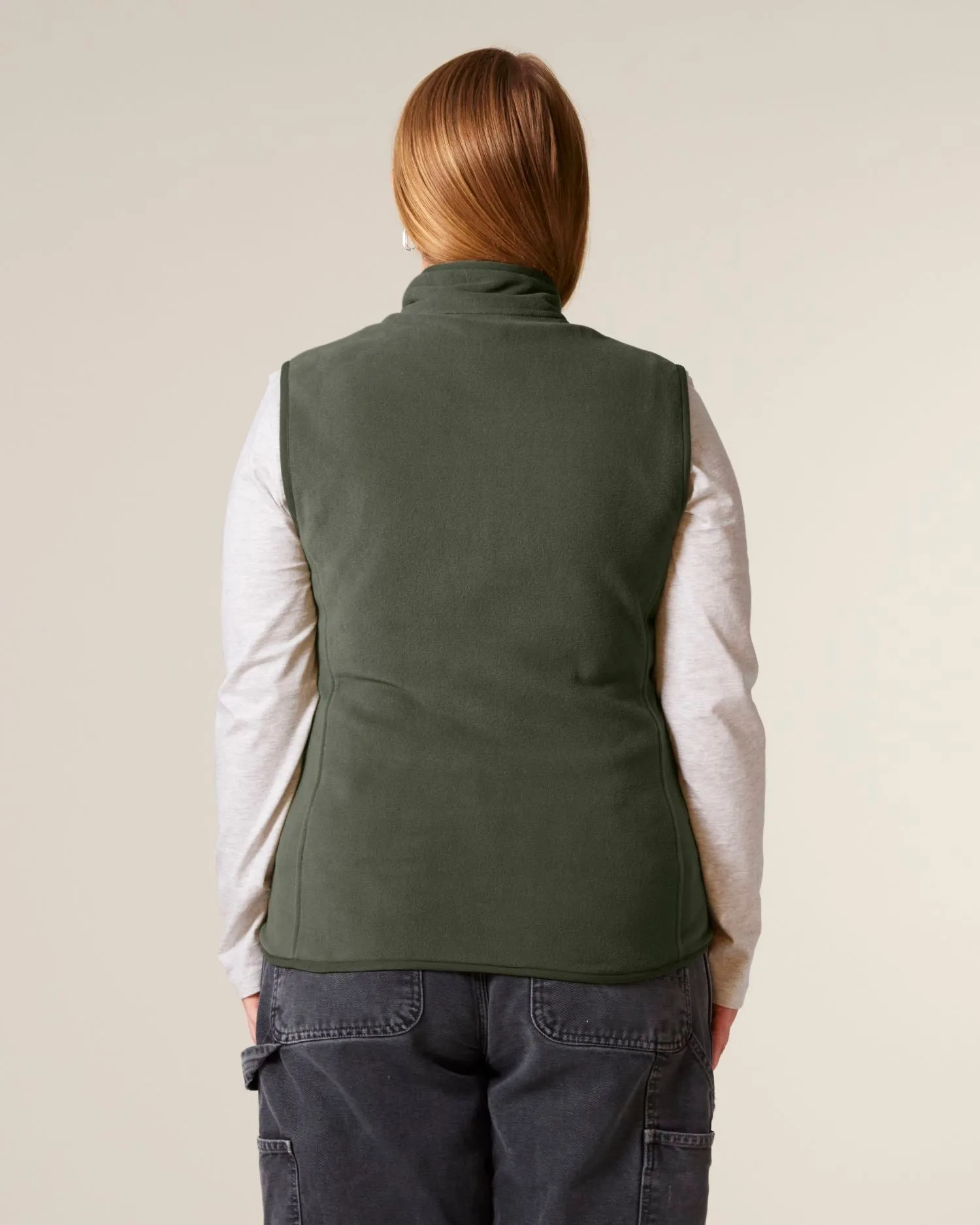 Women’s Recycled Sleeveless Fleece Jacket - 300 GSM | Stella Quester STJW241