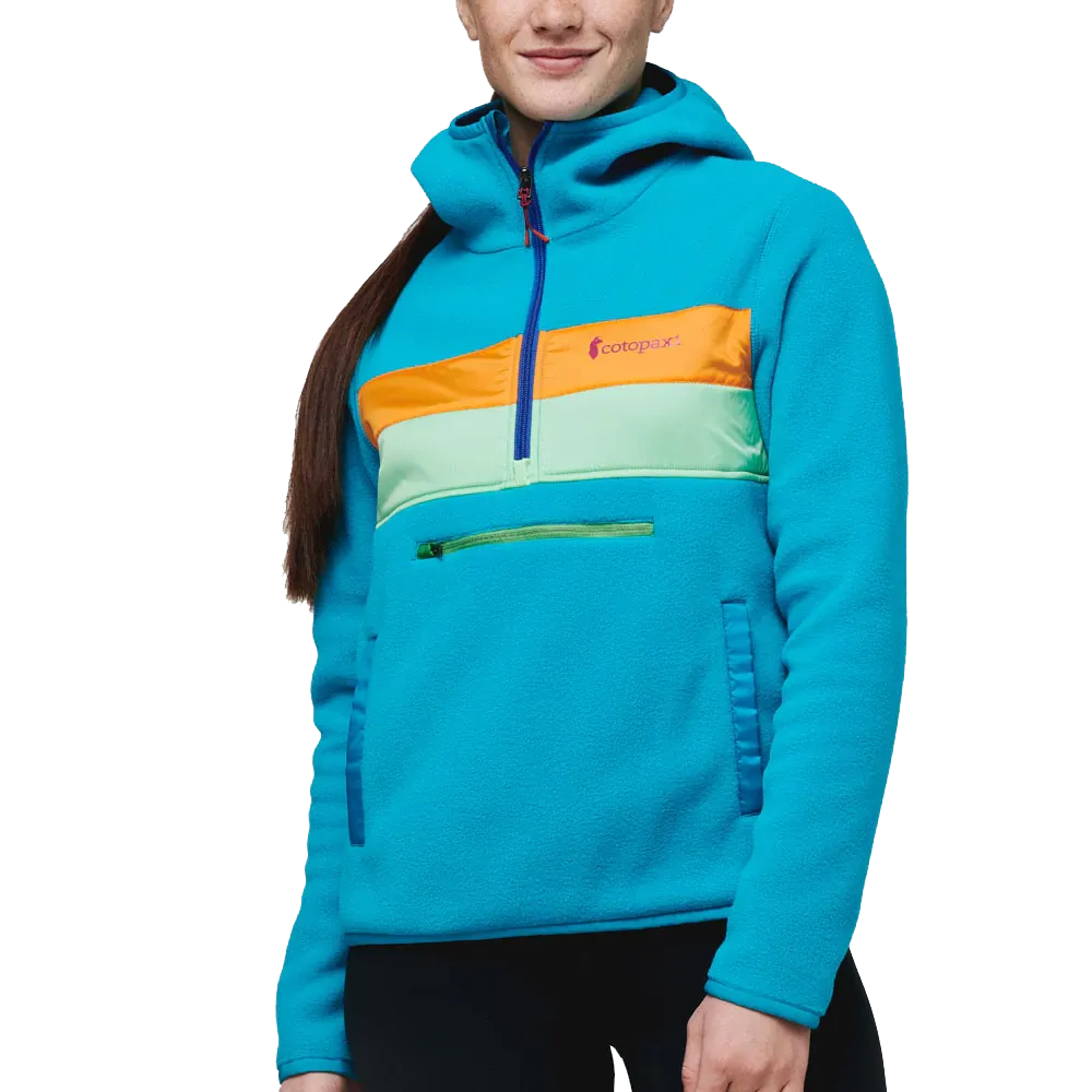 Women's Teca Fleece Hooded Half-Zip Jacket