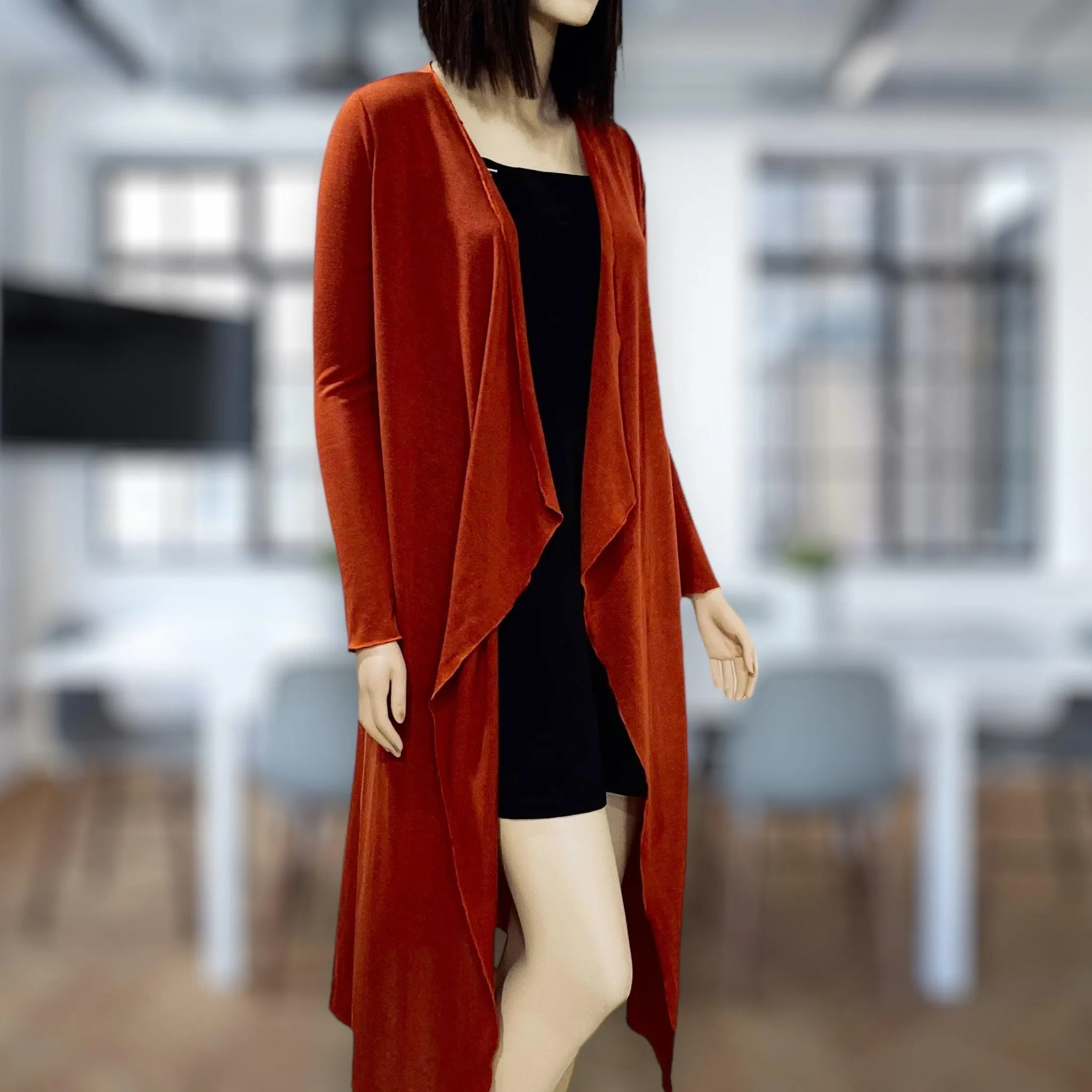 Women's Waterfall Long Kimono Cardigan