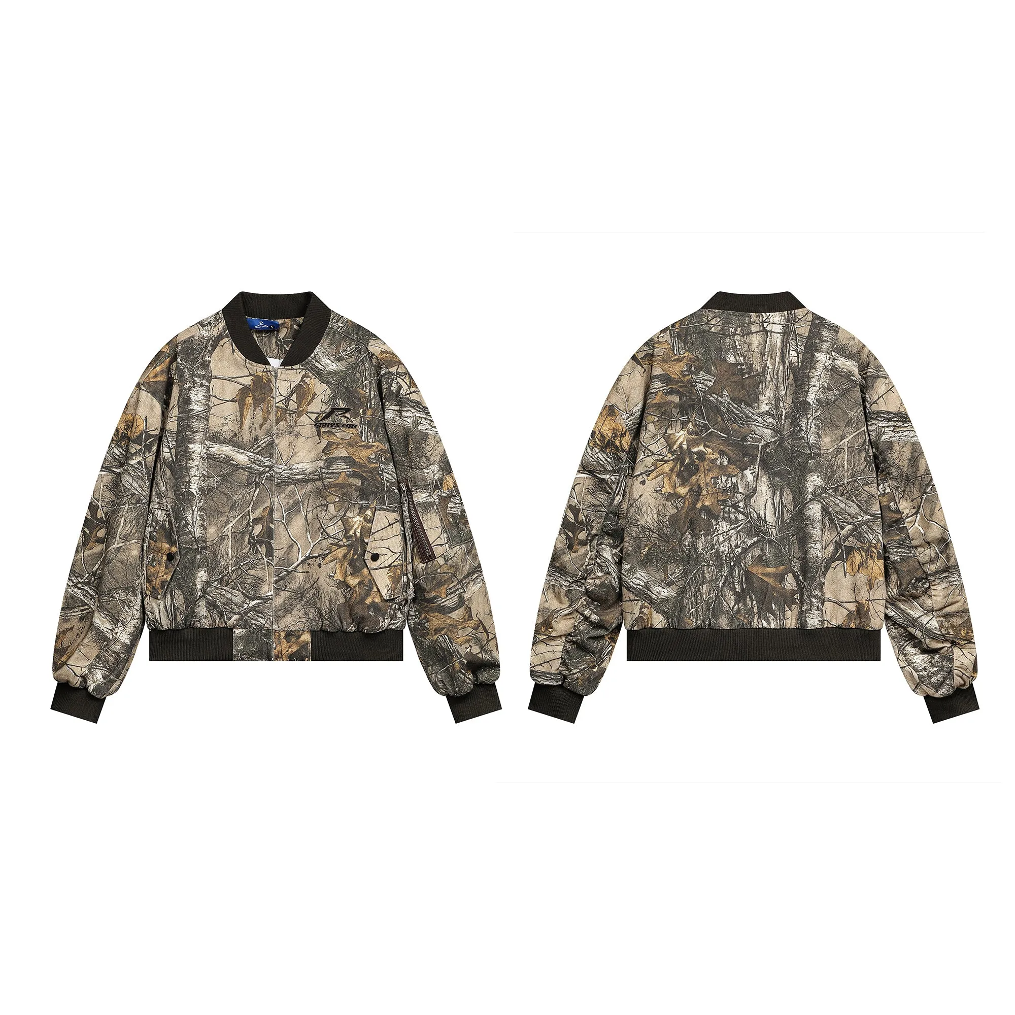 Woodland Stealth | Hip Hop Bomber Jacket