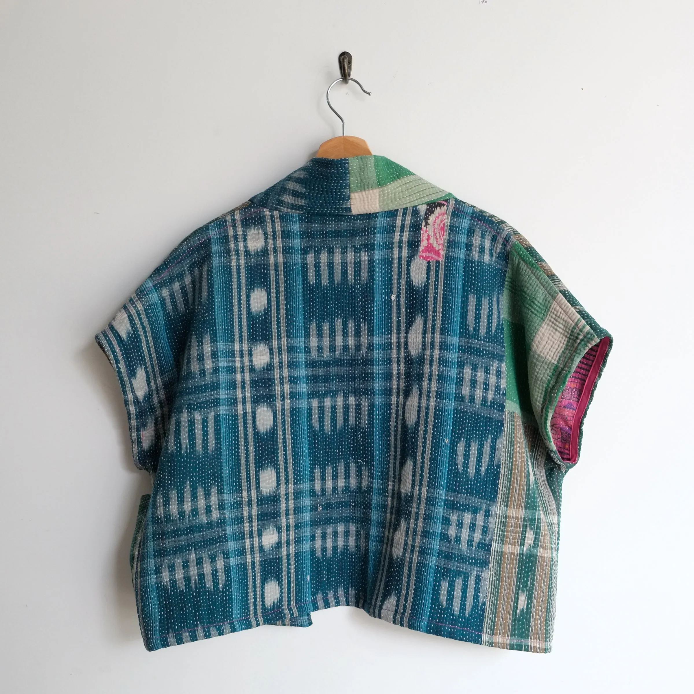 XXS Pine Green Ikat Anoushka Jacket SS036