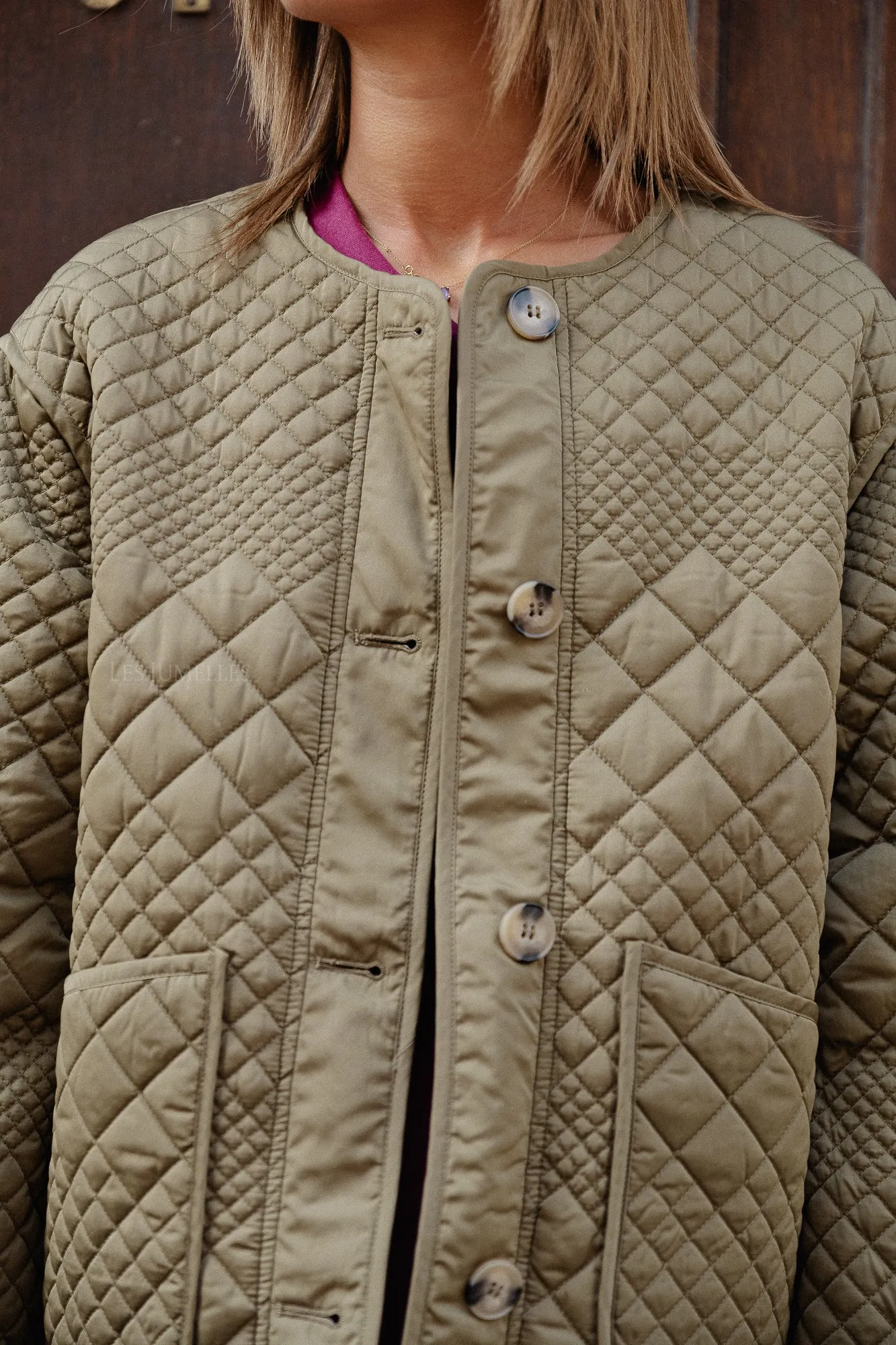 YASLaurie LS padded jacket capers